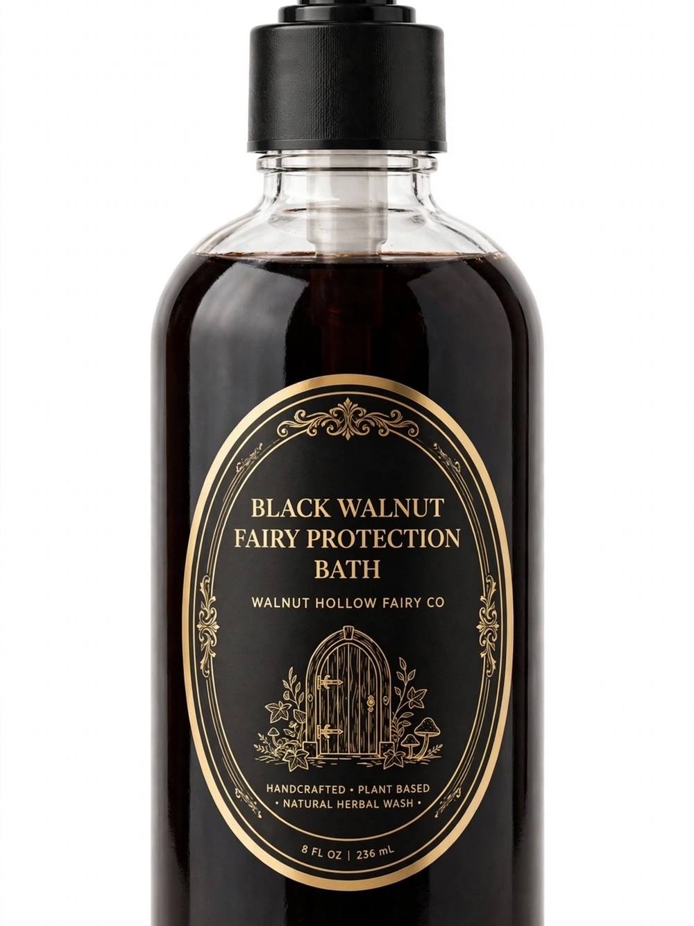 Black Walnut Fairy Protection Wash | Husk Water Home Blessing | Walnut Hollow Fa